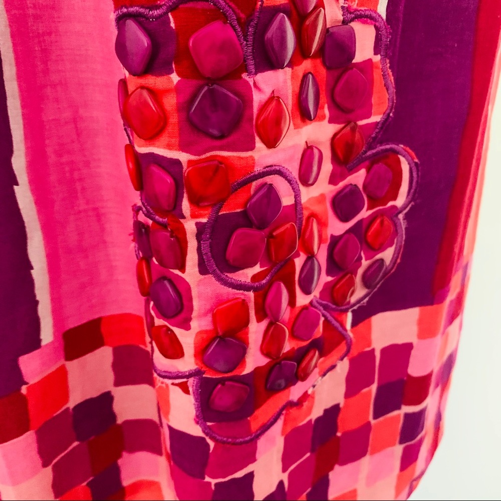 Multi-print purple, pink sundress - Picture 3 of 6